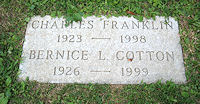Frank and Be Frisinger grave stone