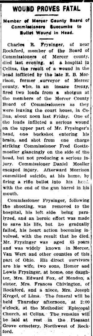 Merder arical about Fryswinger 1933