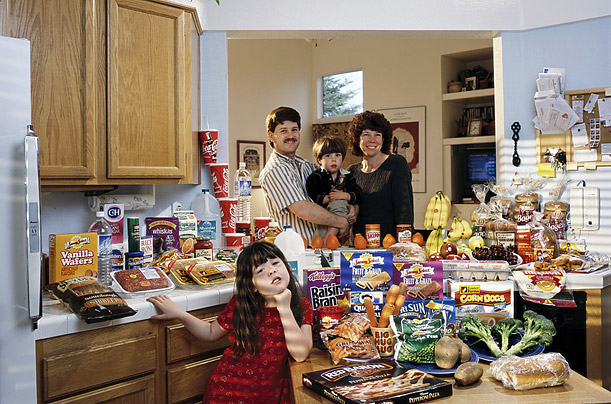 What the World Eats - USA White Family