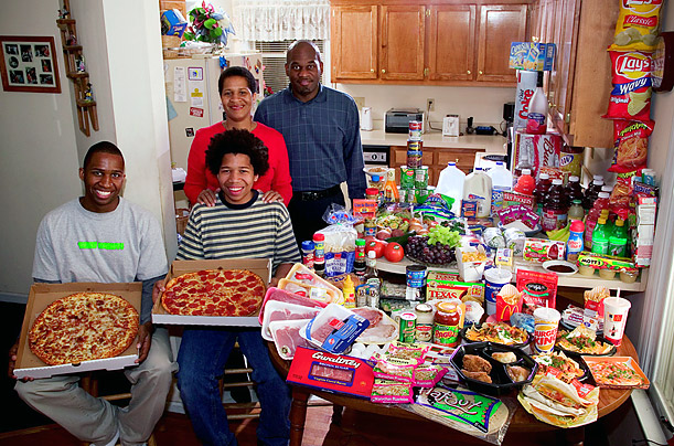 What the World Eats - USA Black family