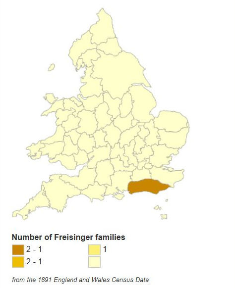 Frisingers in England and Wales